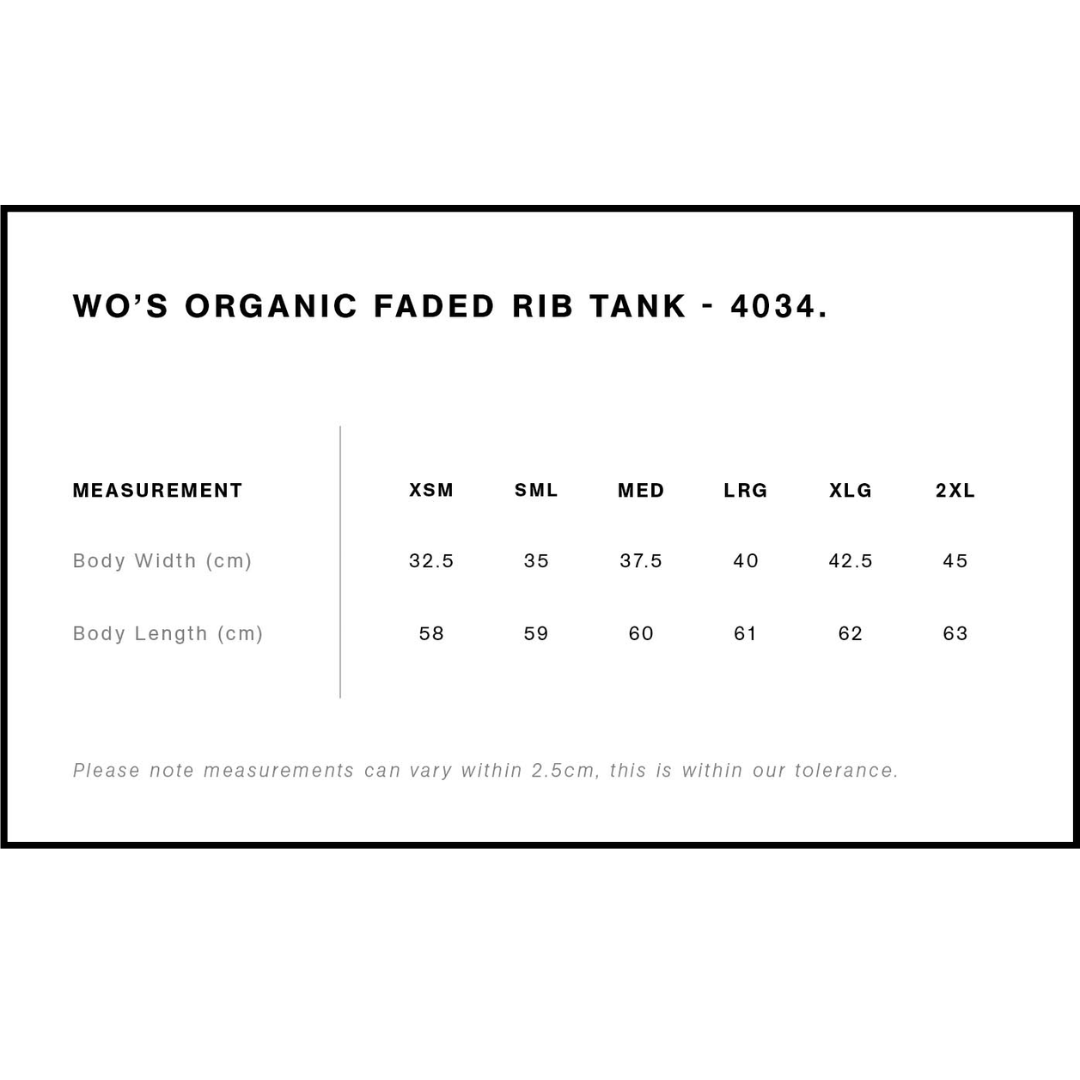 WOMENS FADED RIB TANK