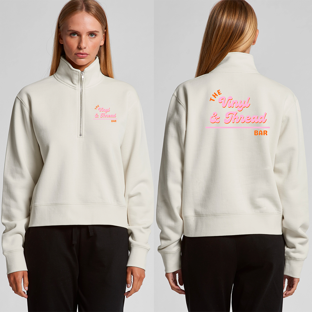 WOMENS HALF ZIP CREW