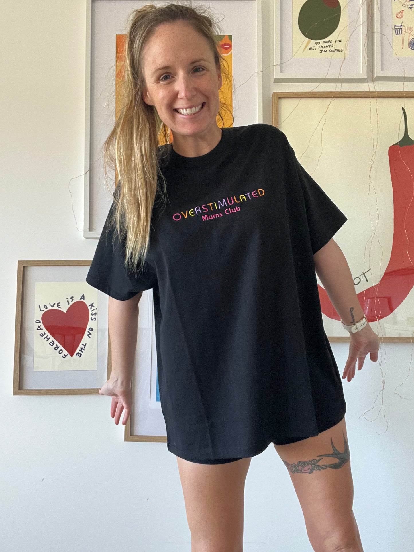 OVERSTIMULATED MumClub Oversized Organic Cotton Slouch Tee