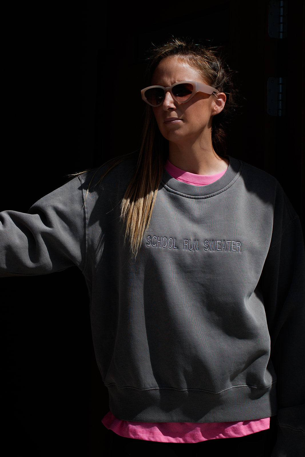 SCHOOL RUN SWEATER Faded Crew