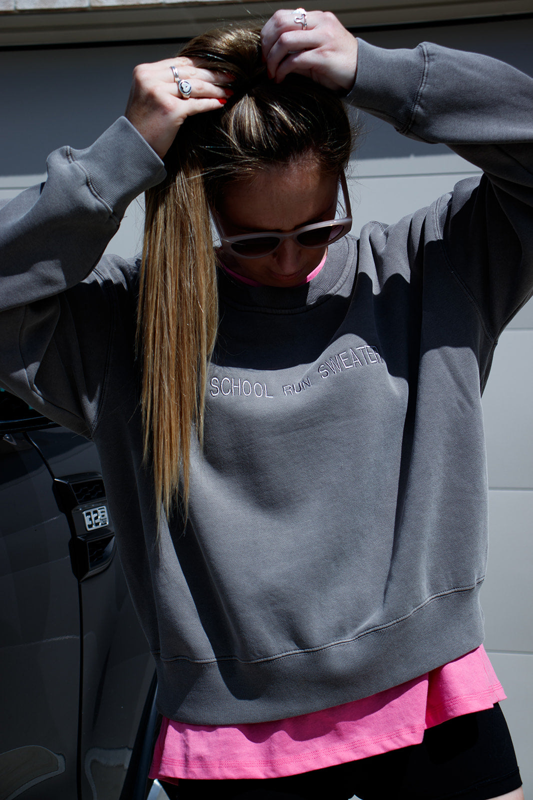 SCHOOL RUN SWEATER Faded Crew