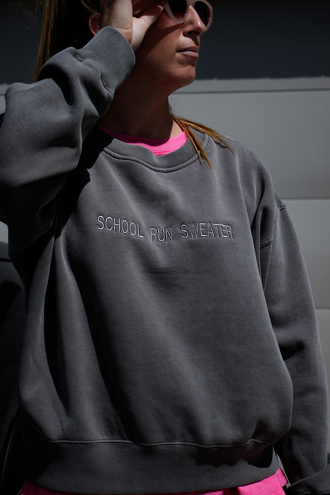 SCHOOL RUN SWEATER Faded Crew