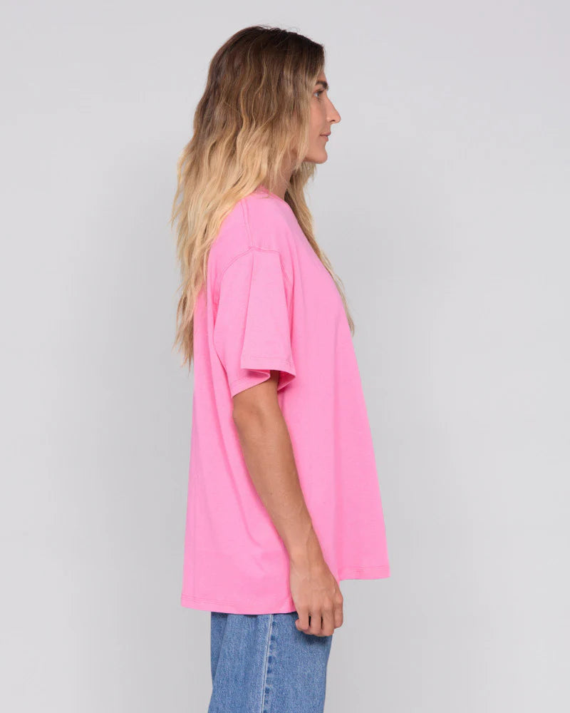 OVERSTIMULATED Mum Club Oversized Hemp Slouch Tee