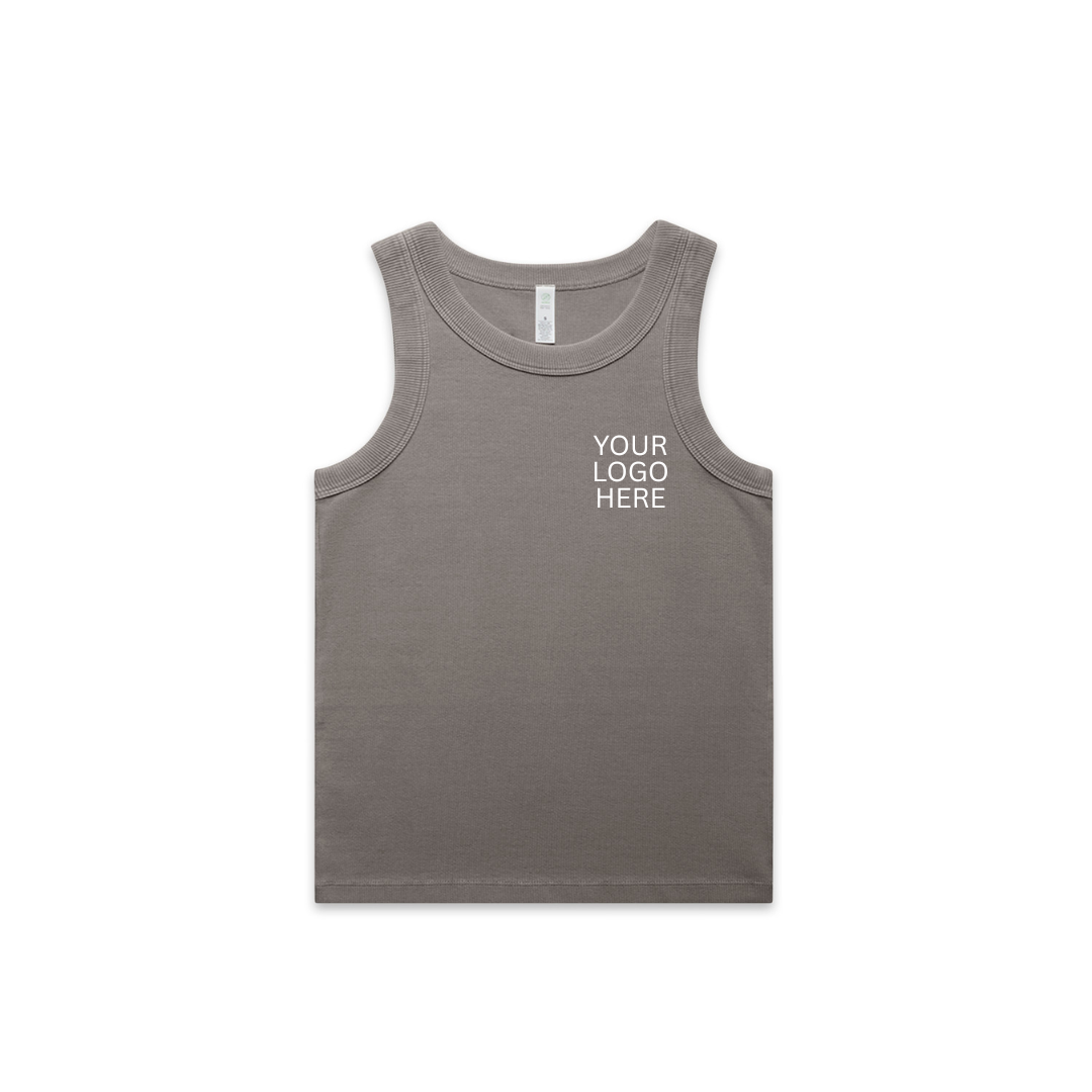 WOMENS FADED RIB TANK