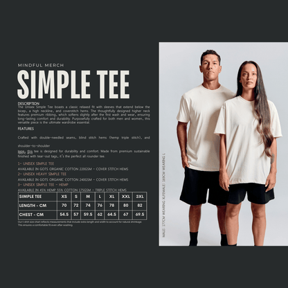 Simple Tee ORGANIC - UNISEX