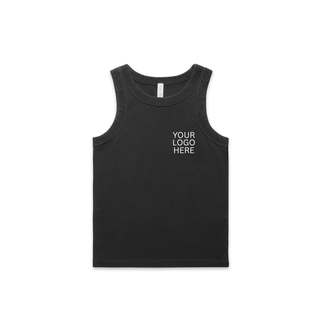WOMENS FADED RIB TANK
