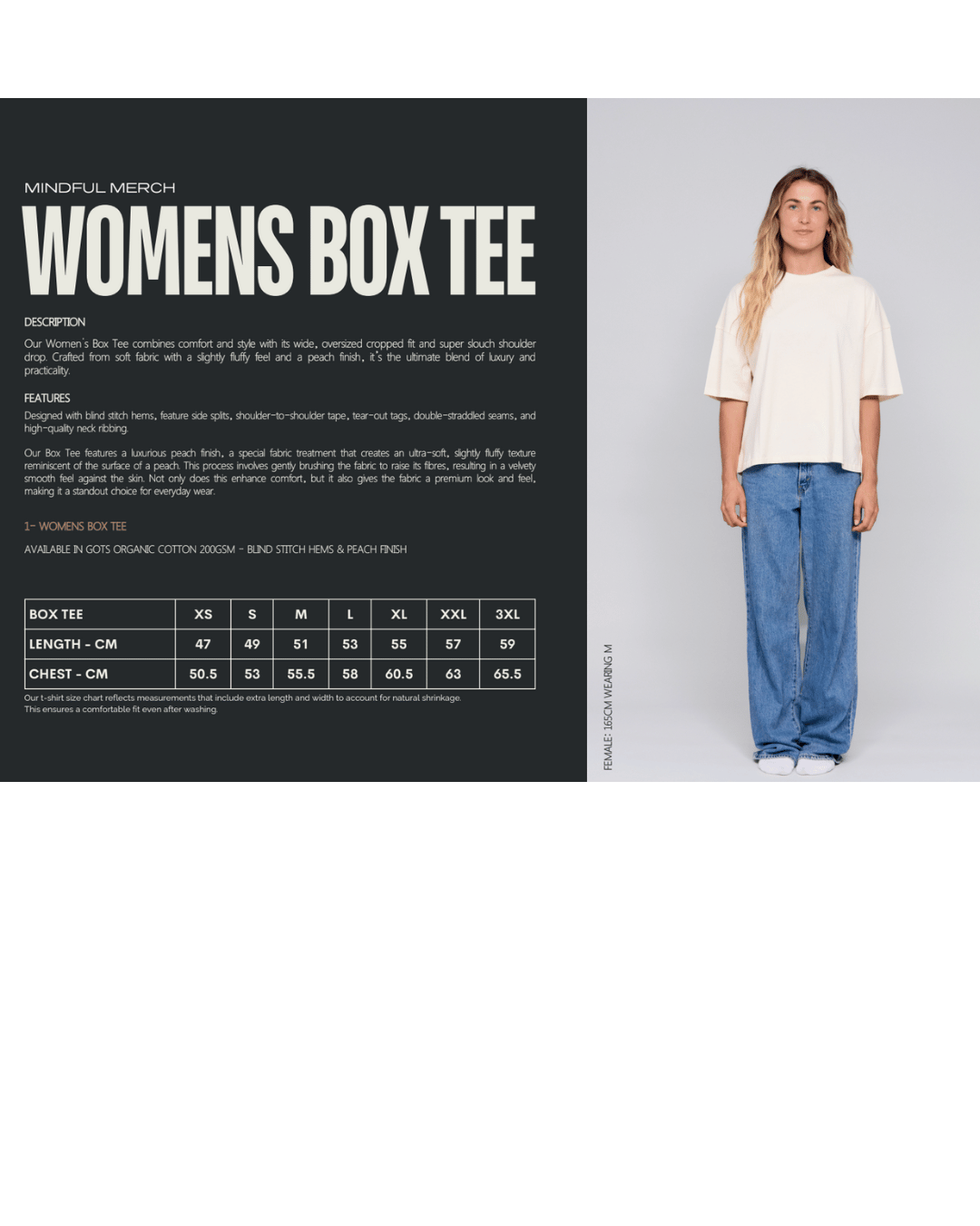 Wo's Oversized Box Tee