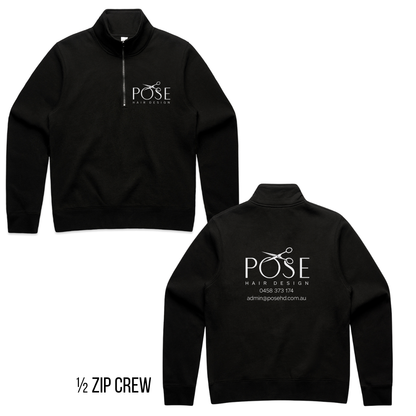 POSE WOMENS HALF ZIP CREW