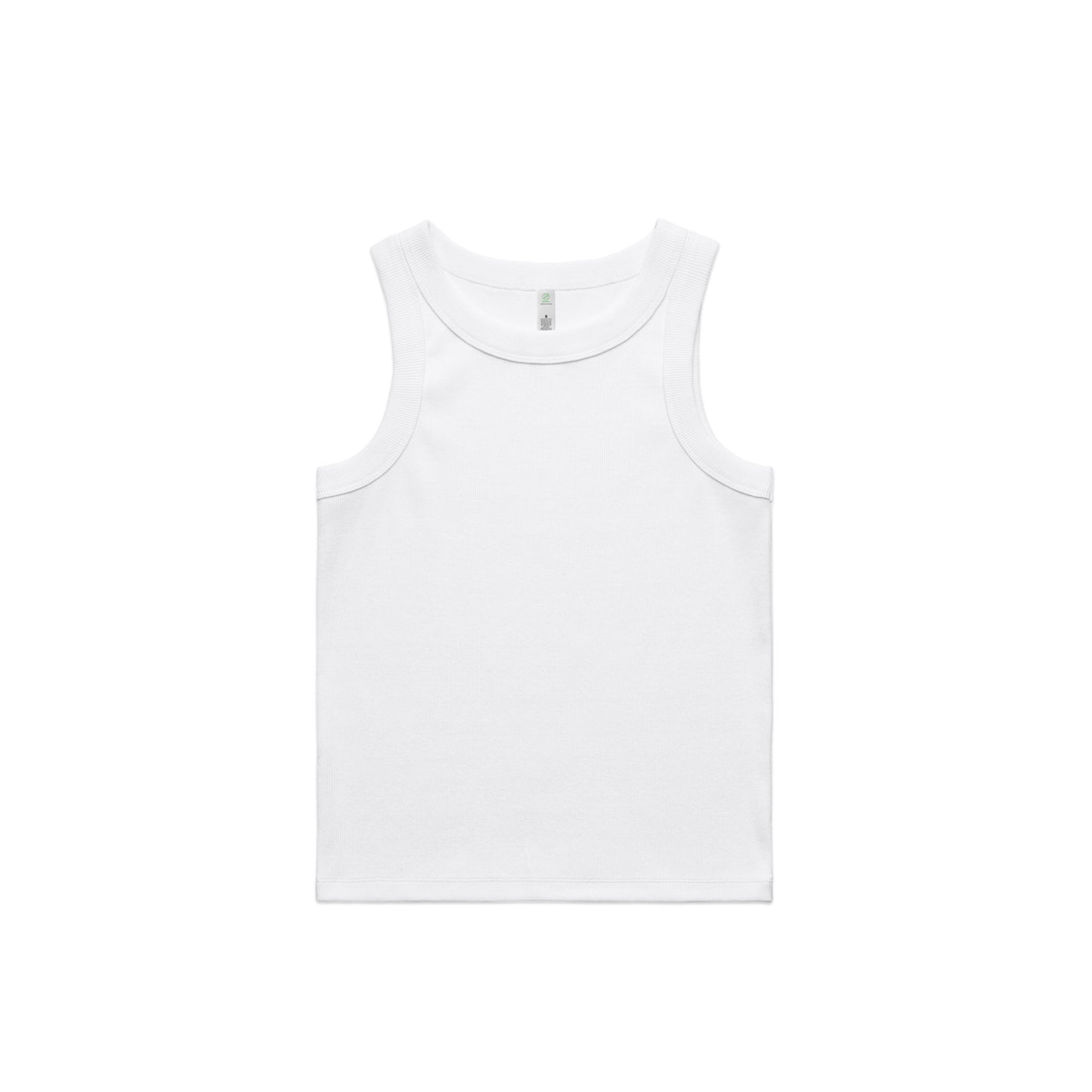 Ribbed Tank, White, Large ( Next Day Dispatch)