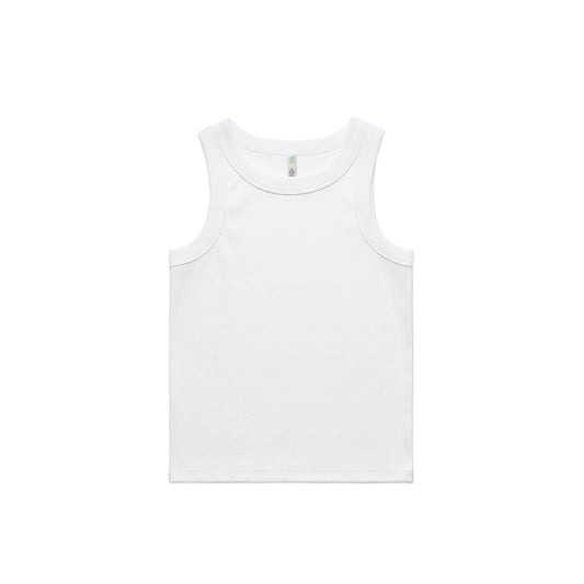 Ribbed Tank, White, Large ( Next Day Dispatch)