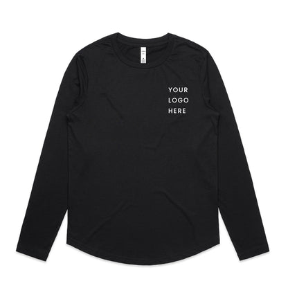 Womens Curve Long Sleeve Tee