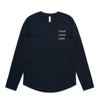 Womens Curve Long Sleeve Tee