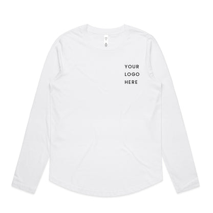 Womens Curve Long Sleeve Tee