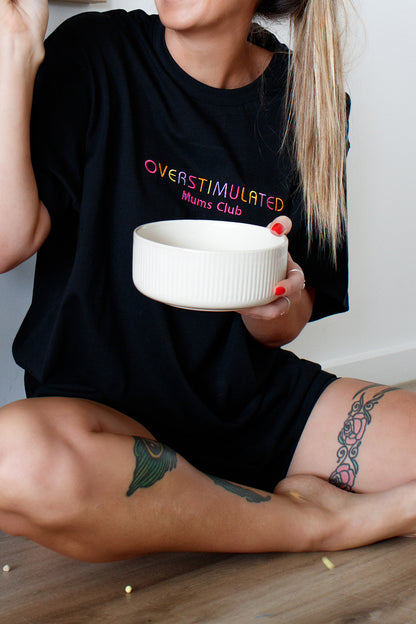 OVERSTIMULATED MumClub Oversized Organic Cotton Slouch Tee