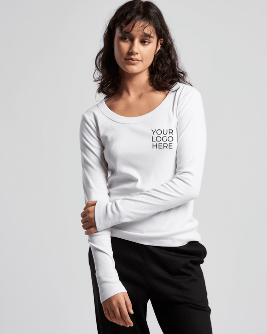 Wo's Organic Rib L/S Tee