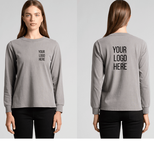 WOMENS HEAVY FADED LONG SLEEVE TEE