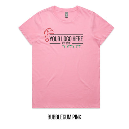 Chrissy Designed For You Tee mock-up on Bubblegum Pink