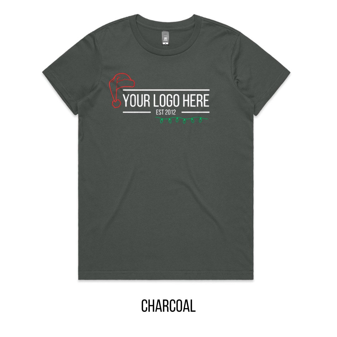 Chrissy Designed For You Tee mock-up on Charcoal