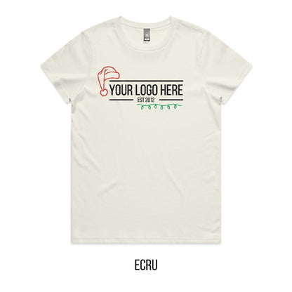 Chrissy Designed For You Tee mock-up on Ecru