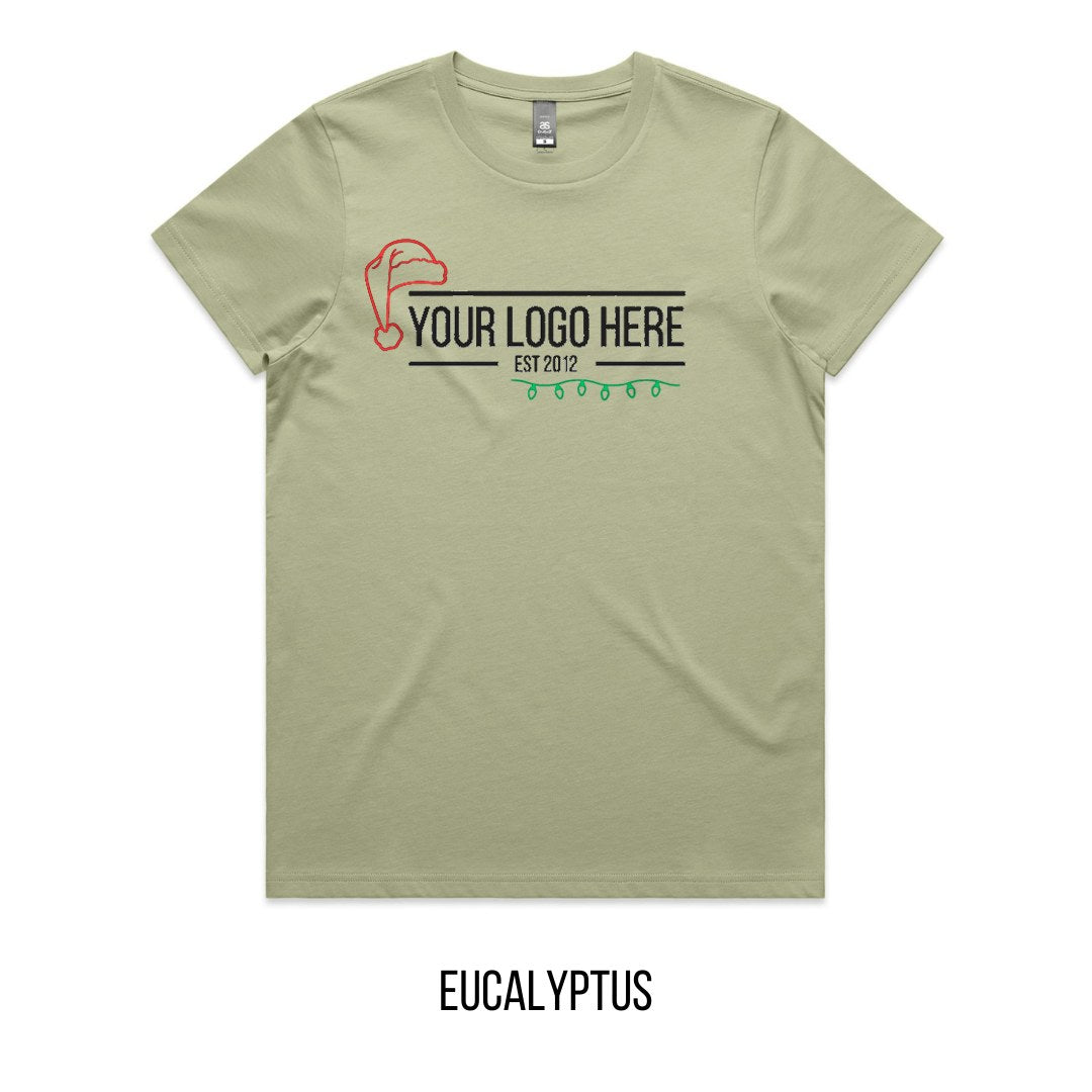 Chrissy Designed For You Tee mock-up on Eucalyptus