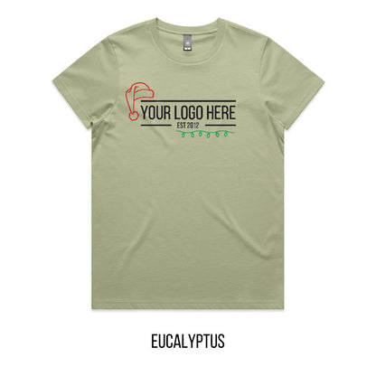 Chrissy Designed For You Tee mock-up on Eucalyptus