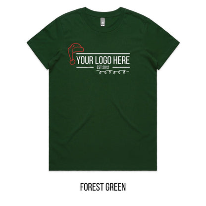 Chrissy Designed For You Tee mock-up on Forest Green