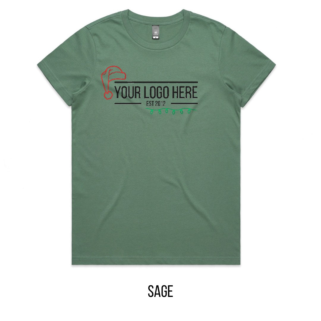 Chrissy Designed For You Tee mock-up on Sage