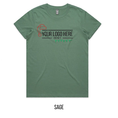 Chrissy Designed For You Tee mock-up on Sage