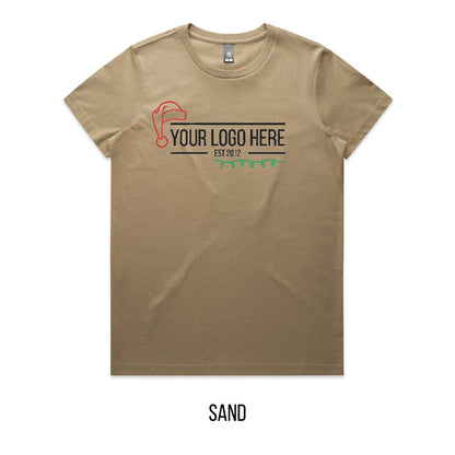 Chrissy Designed For You Tee mock-up on Sand