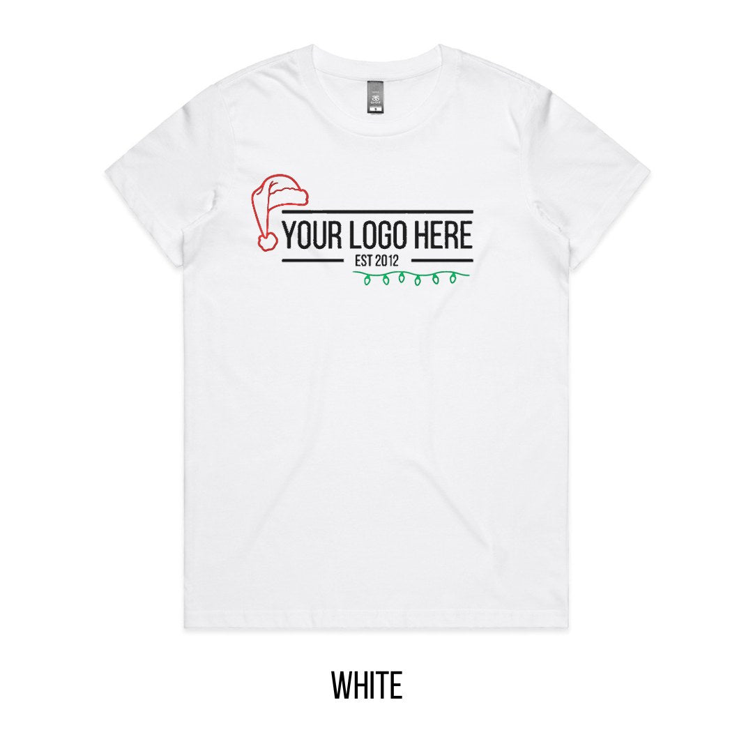 Chrissy Designed For You Tee mock-up on White