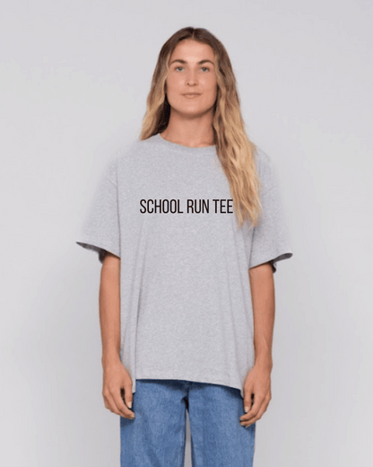 SCHOOL RUN TEE Oversized Hemp Slouch Tee