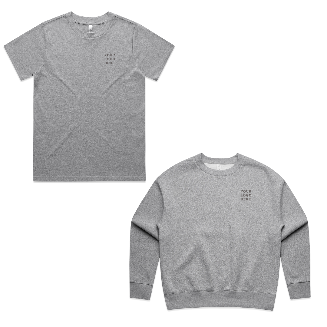 Tee & Crew Bundle - Grey Marle